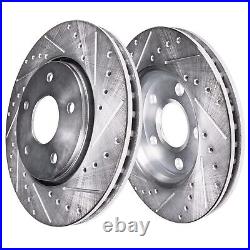 10pc Front Rear Drilled Brake Rotors Brake Pads for Discovery Range Rover Sport