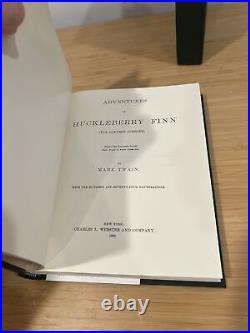 1885 ADVENTURES OF HUCKLEBERRY FINN First Edition Library Collector LIMITED RARE