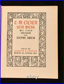 1903 E. M. Lilien Sein Werk Stefan Zweig Limited Edition First Edition