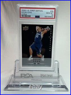 2008 Upper Deck First Edition CHINA Kevin Love #95 PSA 10 POP 1