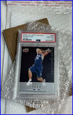 2008 Upper Deck First Edition CHINA Kevin Love #95 PSA 10 POP 1