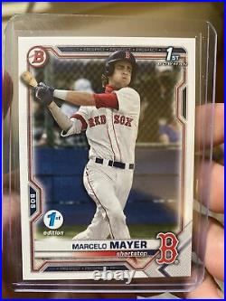2021 Bowman Draft 1st Edition Marcelo Mayer RC Rookie BD-174 Boston Red Sox