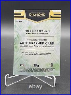 2021 Topps Diamond Icons Baseball #01/25 Freddie Freeman Diamond Icons Auto 1st