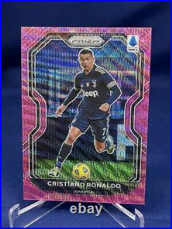 20-21 Chronicles Soccer Cristiano Ronaldo 1st Print #01/19 Fotl Pink Wave Prizm