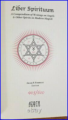 #403, 1st Ed LIBER SPIRITUUM Occult Grimoire Spirits Magick Goetia VERY RARE