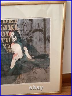 Abstract Modern Art First Limited Edition Lithograph 9/10 Signed SCHULEMAN
