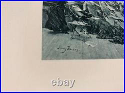 Adventurous 1885 First- limited Edition H. Bacon signed, dated photogravure