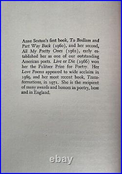 Anne Sexton Book of Folly Houghton Mifflin, 1972 - First Limited Edition SIGNED