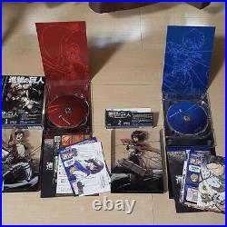 Attack On Titan With Full Strip First Limited Edition Blu-Ray Box Complete