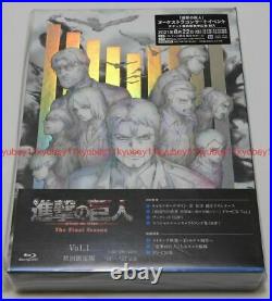 Attack on Titan The Final Season Vol. 1 First Limited Edition Blu-ray CD Japan