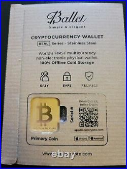 Ballet Wallet 2019 First Day of Issue Limited Edition Bitcoin 24k Gold Plated