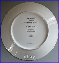 Cartier Cathedral Plate 1972 Chartres Limited Edition First Issue Limoges France