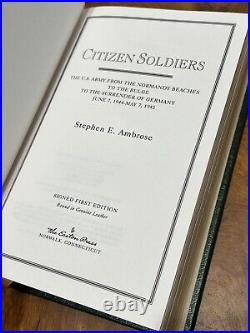 Citizen Soldiers SIGNED FIRST LIMITED EDITION by STEPHEN AMBROSE- Easton Press
