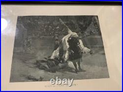 Exciting Aimre Morot Bullfight 1885 First Edition, limited edition photogravure