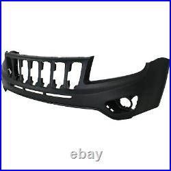 Front Upper Bumper Cover For 2011-2016 Jeep Compass with fog lamp holes Primed
