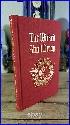 Hardcover 1st Ed THE WICKED SHALL DECAY Mercer Occult Grimoire Witchcraft