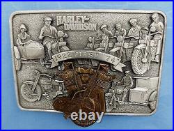 Harley Davidson Error Belt Buckle 1922 First 74 Limited Edition Of Only 5,000