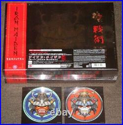 IRON MAIDEN SENJUTSU JAPAN 1st Press 2 CD+BLU-RAY SUPER DELUXE BOX SET+2 STICKER