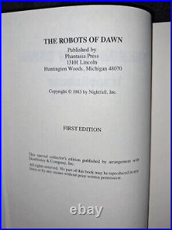 Isaac Asimov The Robots of Dawn-First Edition /signed -limited 1/750 #746
