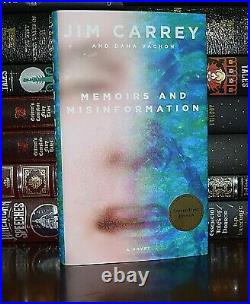 Jim Carrey Hand SIGNED Memoirs and Misinformation New 1st Edition Hardcover