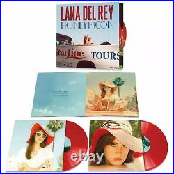 LANA DEL REY Honeymoon 2x LP 180 Gram Translucent Red Vinyl SEALED 1st Press