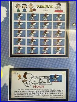 Limited Edition 804/2500 Charles Schultz USPS First Edition Stamp and More