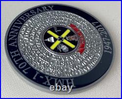Limited Edition Challenge Coin HMX-1 70th Anniversary First Run #001 POTUS USMC