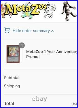 Metazoo First Anniversary Celebration 1st Edition Limited Promo