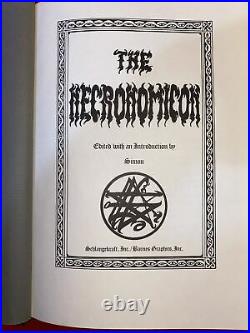 Necronomicon edited by Simon 1977 Rare 1st Limited Edition Schlangekraft/Barnes