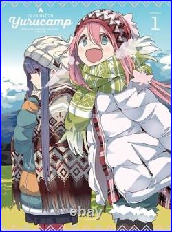 New Laid-Back Camp Yurucamp Vol. 1 First Limited Edition Blu-ray Booklet Japan