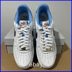 Nike Air Force 1 07 Low AF1 First Use White Blue DA8478-100 Mens Size 8.5 New
