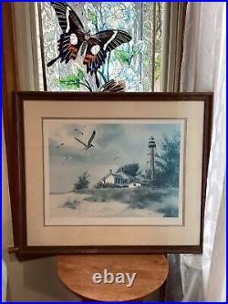 Phil CAPEN First Limited Edition Lithograph Print SANIBEL Lighthouse Signed