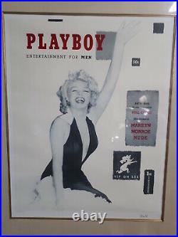 Playboy First Cover Limited Edition signed and #'d lithograph, framed