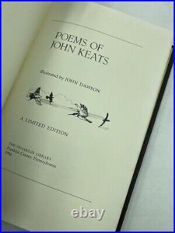 Poems of John Keats Franklin Library First Limited Edition HC 1984