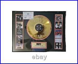 RARE KISS 2005 The First Decade 24KT Gold Plated Record Limited Edition 151/2500