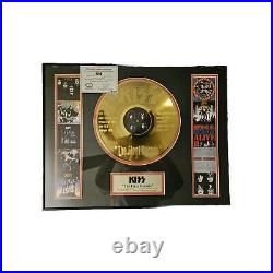 RARE KISS 2005 The First Decade 24KT Gold Plated Record Limited Edition 151/2500