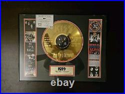 RARE KISS 2005 The First Decade 24KT Gold Plated Record Limited Edition 151/2500