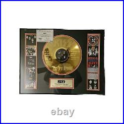 RARE KISS 2005 The First Decade 24KT Gold Plated Record Limited Edition 151/2500