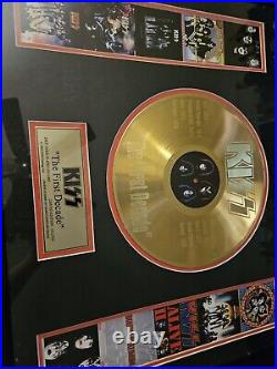 RARE KISS 2005 The First Decade 24KT Gold Plated Record Limited Edition 151/2500