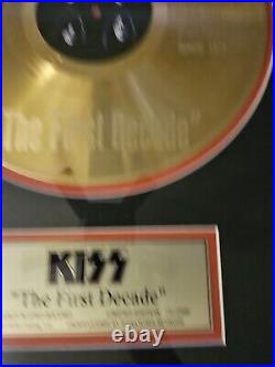 RARE KISS 2005 The First Decade 24KT Gold Plated Record Limited Edition 151/2500