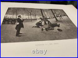 Rare Jean Beraud Les Fous signed dated 1885 First-limited Edition photogravure