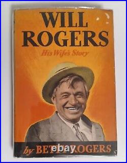 Rare Will Rogers his Wife's Story 1941 First & LIMITED Edition OKLAHOMA SIGNED