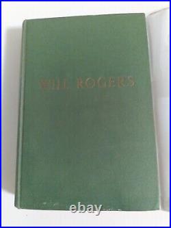 Rare Will Rogers his Wife's Story 1941 First & LIMITED Edition OKLAHOMA SIGNED