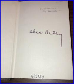 Roots by Alex Haley SIGNED First Edition 1976 Hardcover With Dust Jacket Mylar