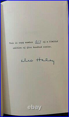 Roots by Alex Haley Signed Limited First Edition 1976