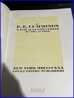 SIGNED First Edition Limited Edition #279/491 Untitled By E. E. Cummings 1930 HC