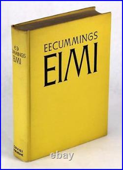 SIGNED LIMITED FIRST EDITION EIMI 1933 e e cummings HARDCOVER withDUSTJACKET