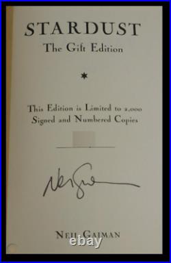Stardust SIGNED by NEIL GAIMAN Sealed Limited 1st Edition Print Hardback 1/2000