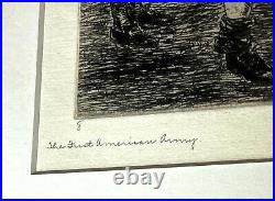 The First American Army Etching Limited Edition by Ralph Boyer