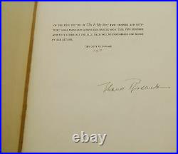 This Is My Story by ELEANOR ROOSEVELT SIGNED Limited First Edition 1937 FDR
